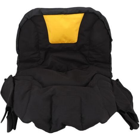 Lawn Mower Seat Cover Waterproof and Dustproof Adjustable Seat Protector for Outdoor Tractor Black and Yellow - (1/5)