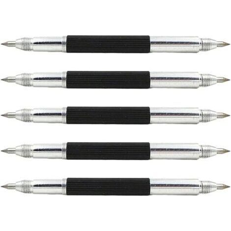 Sollbry Lot de 10 marqueurs à double pointe pour métal, verre, bois (1/5)