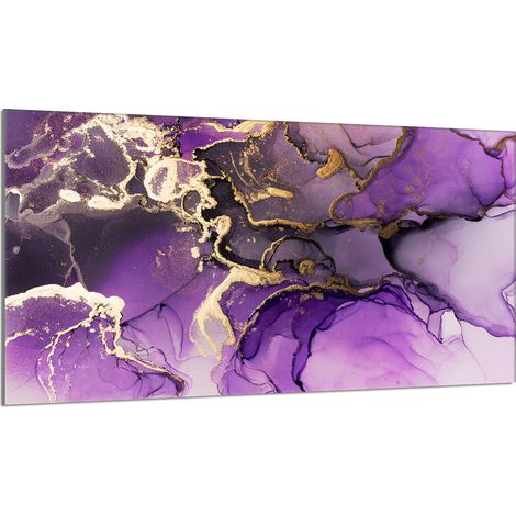 Protection de table de cuisson en verre 90x52 Violet (1/5)
