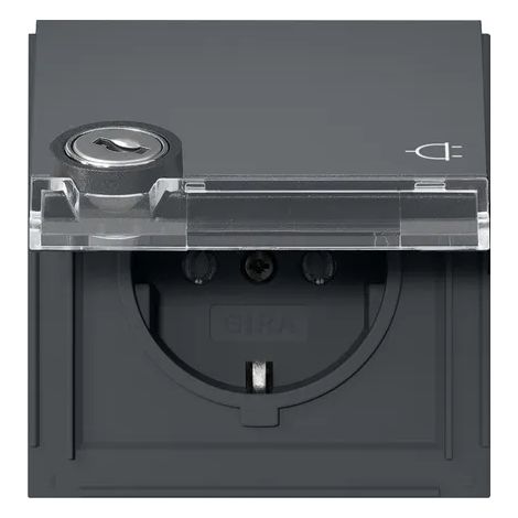 Gira KD TX-44 presa intermedia antracite IP44
