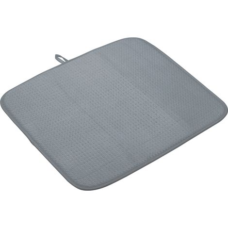 SINK MANAGEMENT KitchenCraft Tappetino asciugapiatti de Microfibra 40 x 45 cm Grigio