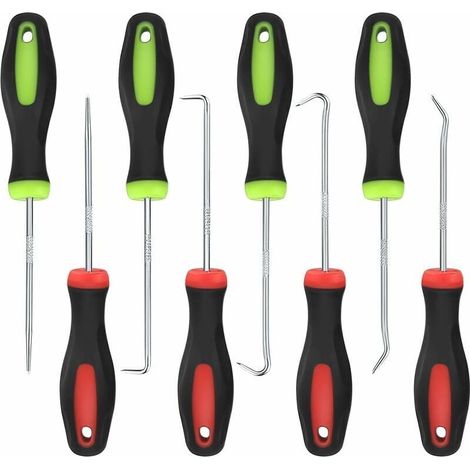Ulisem 8-teiliges Feinmechaniker-Pick- und Schraubendreher-Set, Haken mit großer Reichweite, Pick und Haken, Präzisionspicks und -haken, Werkzeug zum Entfernen von O-Ringen (1/4)