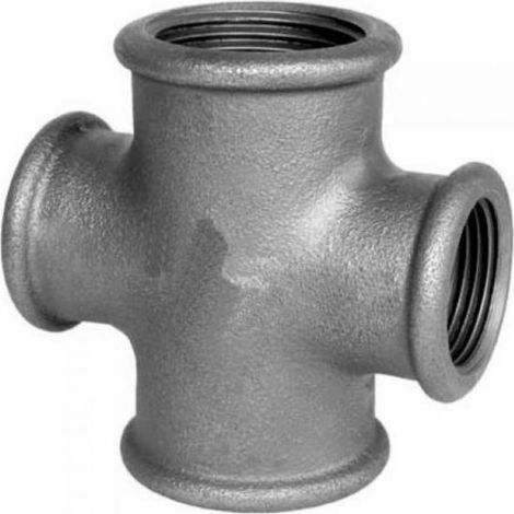 CROCE ZINCATA 1/2" RACCORDO ZINCATO TUBI ACQUA (1/2)