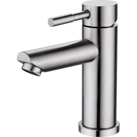 Bassin froid robinet de salle de bain durable cuivre finition chrome cartouche aérateur facile à nettoyer ou à remplacer (1/4)