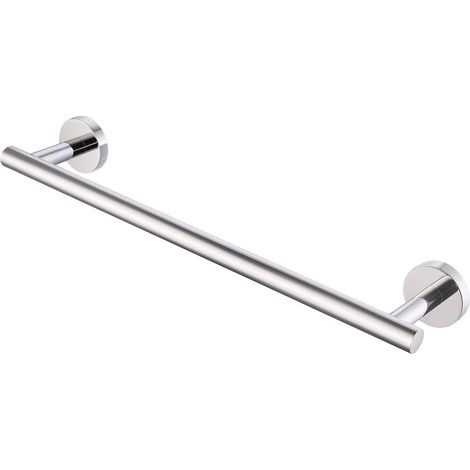 Porte-serviettes - Barre porte-serviettes - Étagère de salle de bain - Porte-serviettes invités - Acier inoxydable SUS304 - Longueur : 400 mm - Charge maximale : 5 kg - Montage facile (1/5)