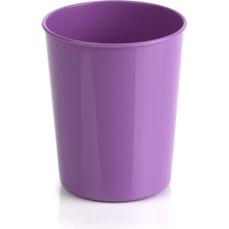 Gobelet en plastique pour brosse à dents - Gobelets pour enfants - Incassable - Empilable - Réutilisable - Camping - Barbecue - Pique-nique et extérieur - 250 ml - Violet