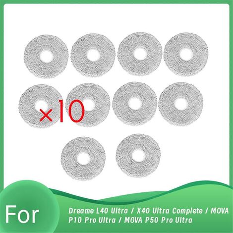 10 Rag pour L40 Ultra / X40 Ultra Complete / P10 Pro Ultra / P50 Pro Ultra Robot Aspirateur (1/5)