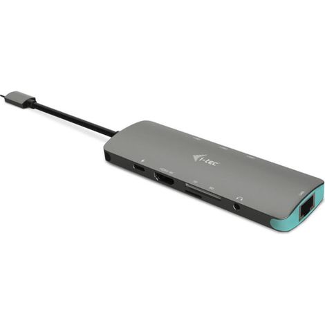 HUB Switch I-TEC C31NANODOCKLANPD Plata, Turquesa (1/4)