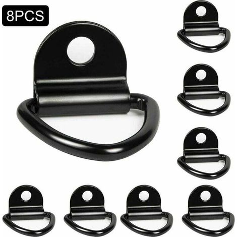 Lot de 8 anneaux d'arrimage robustes pour bateaux, camionnettes, camions, entrepôts (1/4)