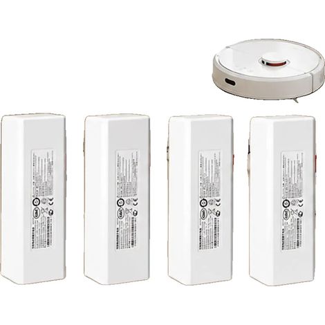 Batterie d'aspirateur robot, 14,4V, capacité de 12800mAh, 12800mAh-4 PCS (1/2)
