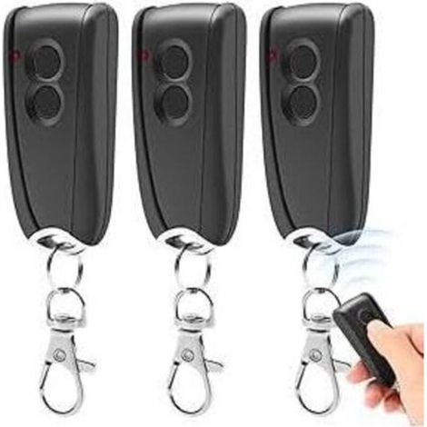 3 telecomandi per porta da garage a 433,92 MHz per Hormann EcoStar RSC2-433 RSE2-433, RSZ1-433, Hormann Liftronic 500/700/800 per Portronic D2500/D5000/S4000 (luce rossa) (1/4)