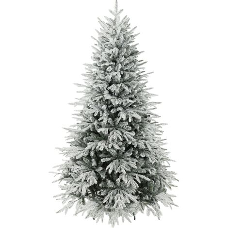 Sapin de Noël enneigé de 180 cm avec 1920 branches, système de pliage, artificiel, complet (1/5)