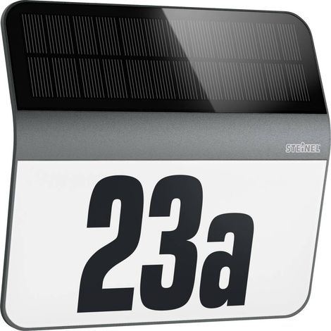 Steinel XSolar LH-N 035730 Lampada solare per numero civico LED (monocolore) LED a montaggio fisso 0.03 W Antracite (1/4)