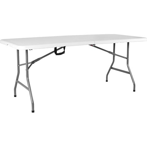Folding Table Heavy Duty Extra Strength Camping Buffet Wedding Garden Indoor Outdoor Trestle, 6ft