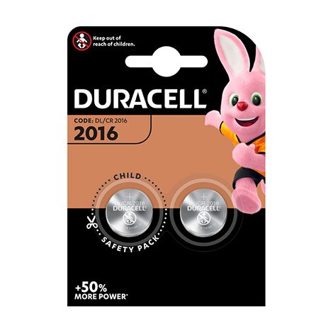 Duracell Batteria a bottone CR 2016 3 V 5 pz. 90 mAh Litio Elektro 2016 (1/2)