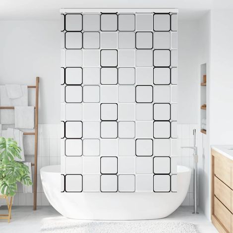 Store enrouleur de douche avec cassette largeur du tissu 126 cm (1/5)