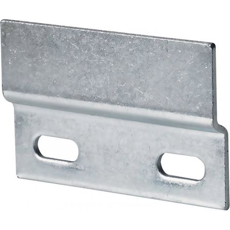 Hettich – Lot de 2 profils pour suspension de meubles hauts – Acier zingué – Longueur 45 mm – Charge maximale 50 kg – Pour bois dur
