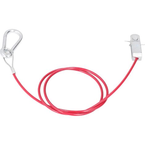 Câble de rupture de remorque, corde de sécurité de rupture de 3,3 pieds en acier inoxydable rouge universel anti-chute pour les voitures (1/5)