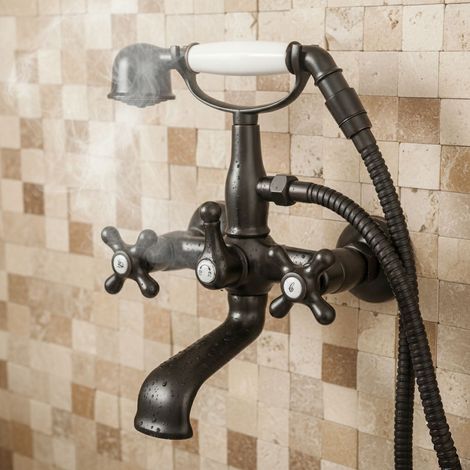 PaulGurkes Robinet de Baignoire Rétro Noir (1/5)