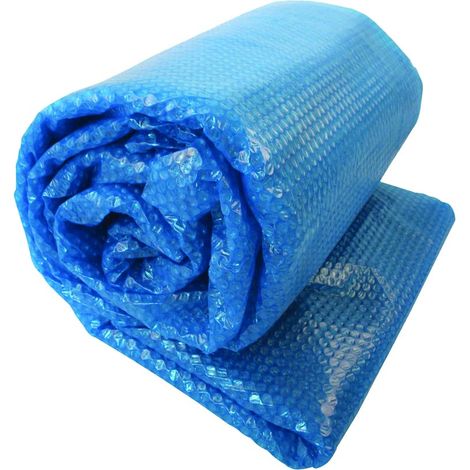 Bâche Solaire Piscine Ronde Ø 3,6m Chauffage Solaire Isolant Réduit Perte Chaleur 120μ Bleu (1/5)