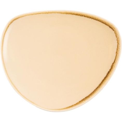 Assiettes Triangulaires Kiln 230mm Sable (Lot de 6) - Ref GP326 - Olympia (1/5)