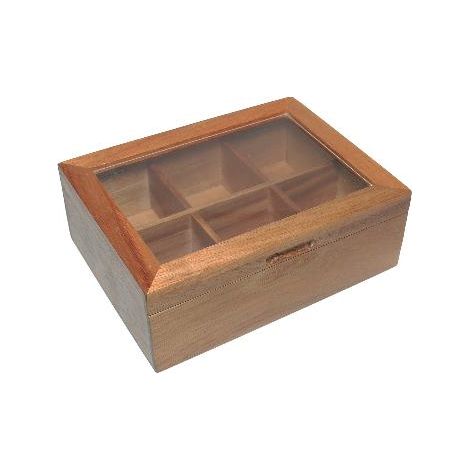 ANDREA HOUSE CC75057 Caja Infusiones Acacia 21X16X7,5Cm - ref: CC75057