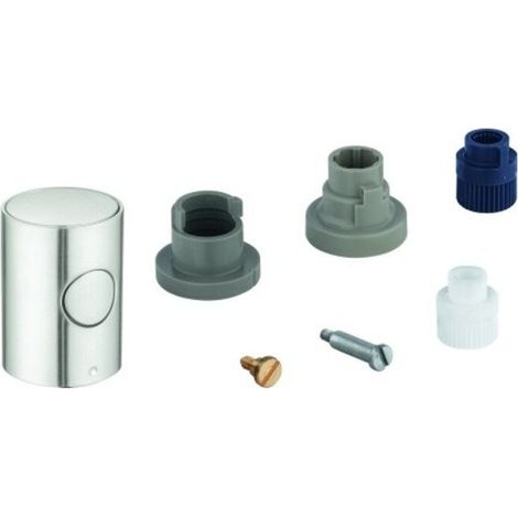Metallgriff 47984 DN 15 Mengengriff mit EcoButton supersteel (1/2)