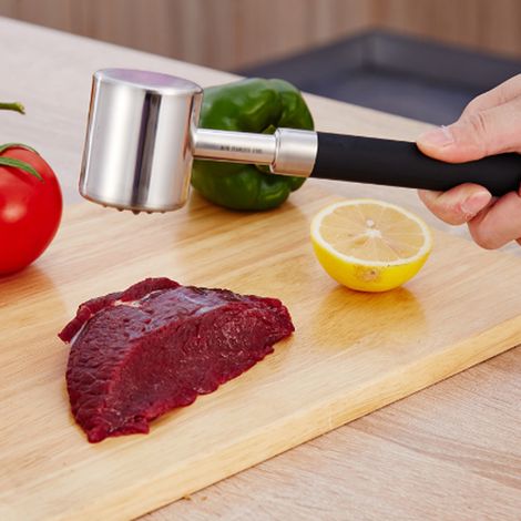 Hachoir à viande en acier inoxydable 316, broyeur à viande effilochée, broyeur à côtelettes de porc et steaks de bœuf, attendrisseur à viande, broyeur à viande hachée - Outils de cuisine créatifs (1/5)