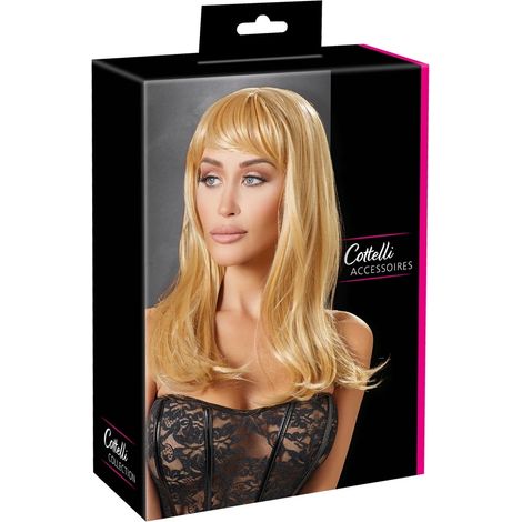 Cottelli accessoires - Peluca rubia lisa hasta los hombros (1/5)