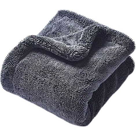 Prosop microfibre uscare auto SPK Détail, 1600GSM, Gris, 50x80 cm