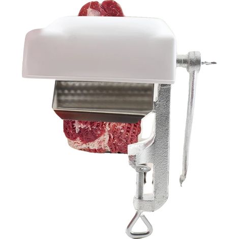 Ablandador de carne, ABS y aleación de aluminio, 18 x 7,4 x 25 cm, 1,7 kg, diseño de pinza, adecuado para cortes duros. (1/5)
