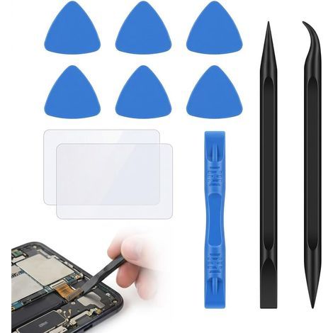 11-teiliges Werkzeugset zum Öffnen und Öffnen von Handys, Tablets und Laptops, Reparaturset mit Kunststoffspateln, Plektren und Demontagewerkzeugen für iPhone und iPad (1/5)