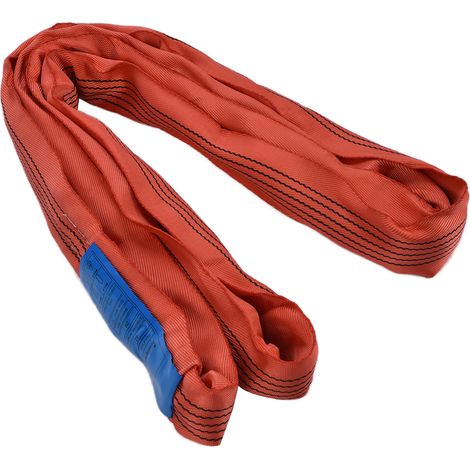 Élingue ronde 5T en PES, boucle sans fin, sangle de levage pour grue, accessoire d'élingage, largeur 75mm, longueur 2 mètres (1/5)