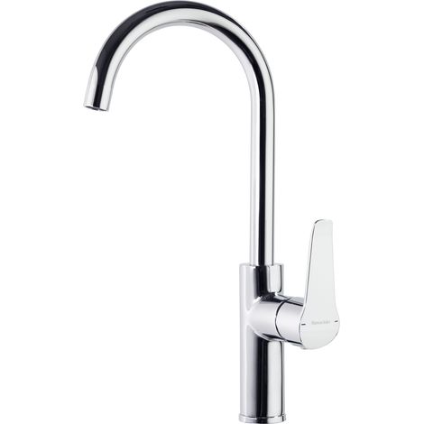 Ramon Soler - Grifo de Fregadero de Cocina Monomando con Caño Alto Cromado con Sistema S2 de Ahorro de Agua Serie Ypsilon Plus (1/5)