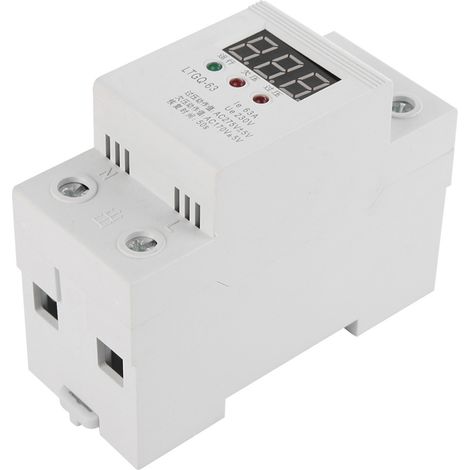 230 V AC Automatischer Neustart Spannungsschutz Unterspannungsschutz 2P/63 A Digitaler Spannungsschutz (1/5)