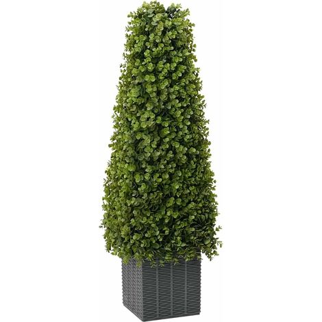 Eukalyptus Gras Turm Grün 27 x 27 x 90 cm Kunststoff
