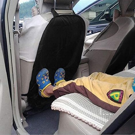 2-teiliges Autositz-Schutzset, Anti-Kick-Autositzkissen, wasserdichte Auto-Rücksitzbezüge für Kinder (1/5)