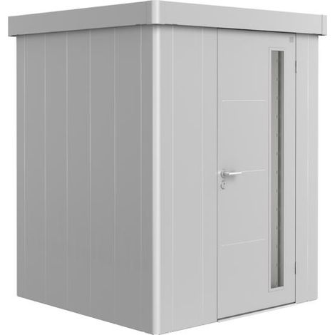 Gerätehaus Neo 1A Standardtür silber-metallic