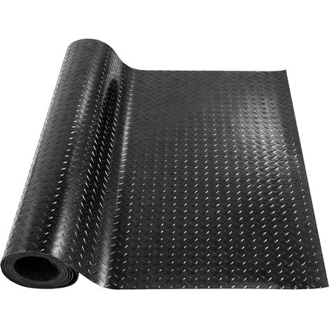 Tapis de protection de sol en caoutchouc antidérapant 1 m x 1 m pour garage, atelier, cave – Tapis en caoutchouc avec surface antidérapante, imperméable et facile à nettoyer (1/5)