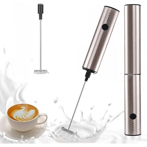 Batteur à œufs électrique, batteur à œufs portatif pour blancs d'œufs et crème, mini batteur à café, mini batteur à œufs (1/5)
