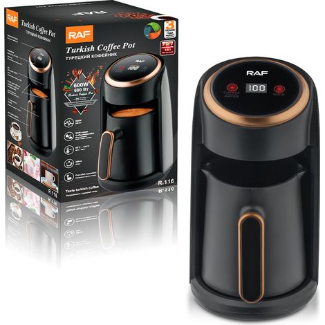 Cafetière thermostatique, norme européenne RAF, bouilloire à eau chaude, cafetière à affichage visuel, chauffe-lait, chaudière à lait, etc. (1/5)