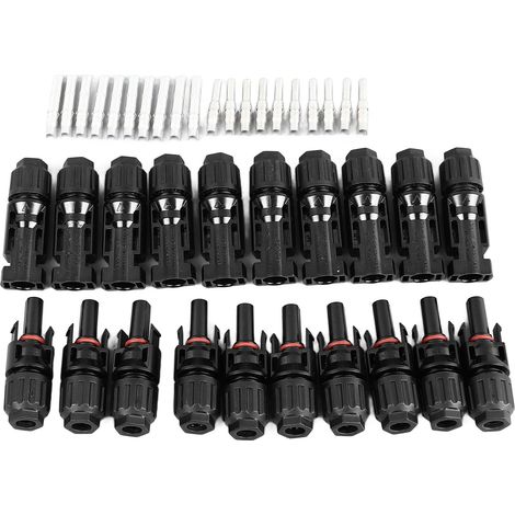 10 Sätze flammfeste DC 1000V Solarpanel-Steckverbinder, Stecker und Buchse. (1/5)