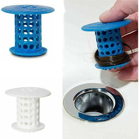 Piège à cheveux pour lavabo, douche, baignoire, broyeur d'évier - vente flash - Bleu