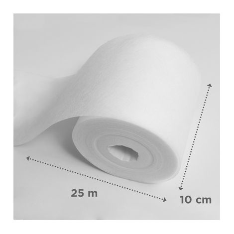Adfors – Voile de verre FibaTape® PlasterVeil 100 mm x 25 m – Tissu de verre non tissé – Réparation durable pour murs et plafonds intérieurs