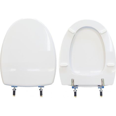 Copriwater Novella Dolomite legno rivestito in resina poliestere bianco (1/4)