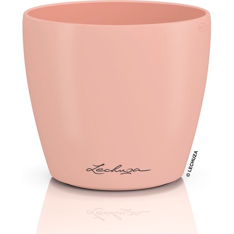 LECHUZA® Übertopf CLASSICO Color DECO 10 Magnolie lachsrosa Ø 11 cm - Kunststoff (1/2)