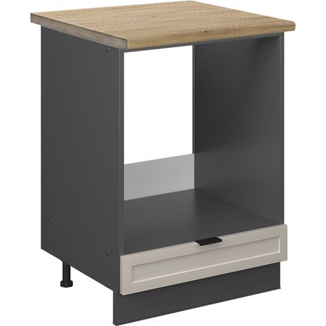 Küchenschränke  Fame-Line, GrauBeige, 60 cm , AP Eiche, Vicco