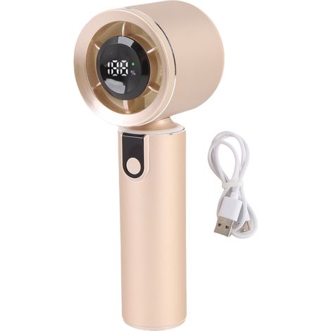 Ventilateur de voyage portable avec lumières d'ambiance colorées, haute vitesse et faible bruit, idéal pour le cyclisme en extérieur (1/3)