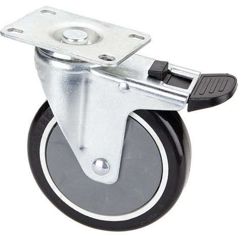 ROUE MOBILE POUR CHARIOTS 5x1,25"
