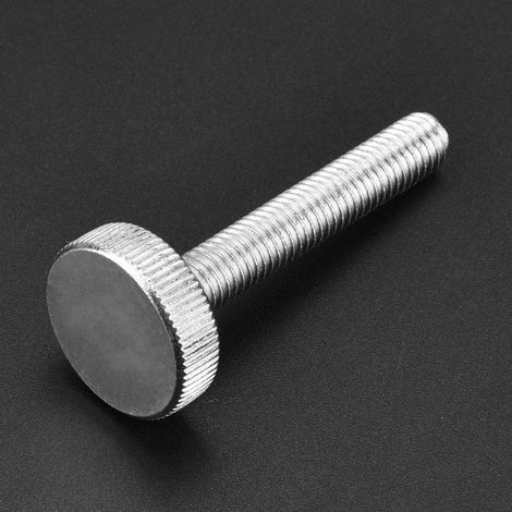 Vis à tête moletée, 10 pièces M8, vis moletées à tête plate en acier au carbone, vis accessoires (M8 x 50 (10 pièces)) (1/4)